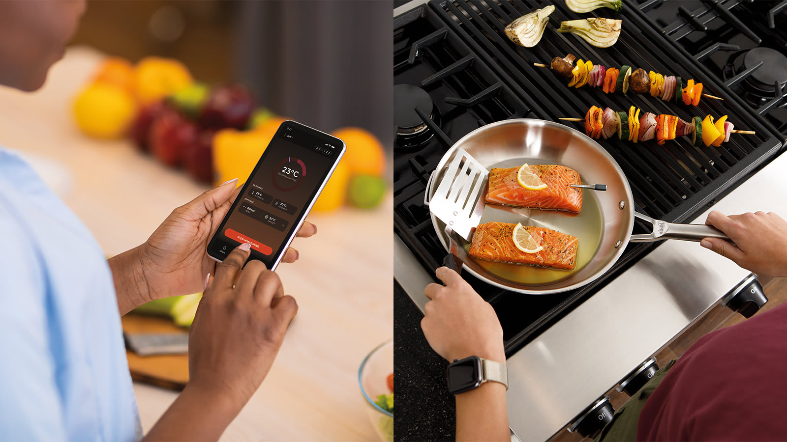 Termometro Da Cucina Wireless Ninja ProChef - Sonda Bluetooth Fino A 50m, Resistente Fino A 370°C, Con App E Batteria Da 30 Ore